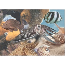 Лазурь панно морской мир 10 бирюзовый